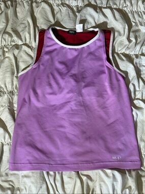 Mossimo Supply Co. Lilac and Maroon Reversible Tank Top